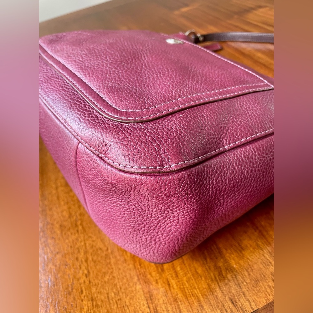 ‼️‼️SOLD‼️‼️Coach Y2K Chelsea Hobo Purple Silver - Picture 13 of 17